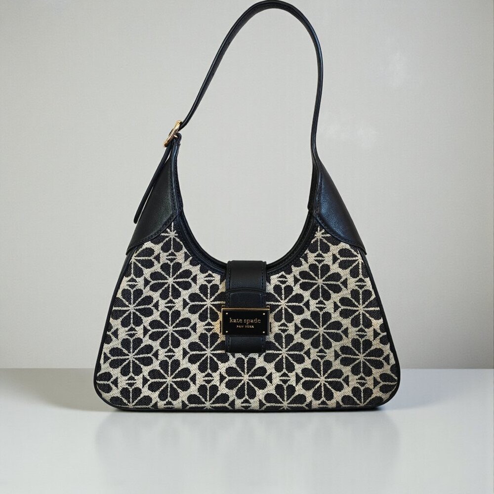 KATE SPADE Flower Jacquard Shoulder Bag - Picture 14 of 15